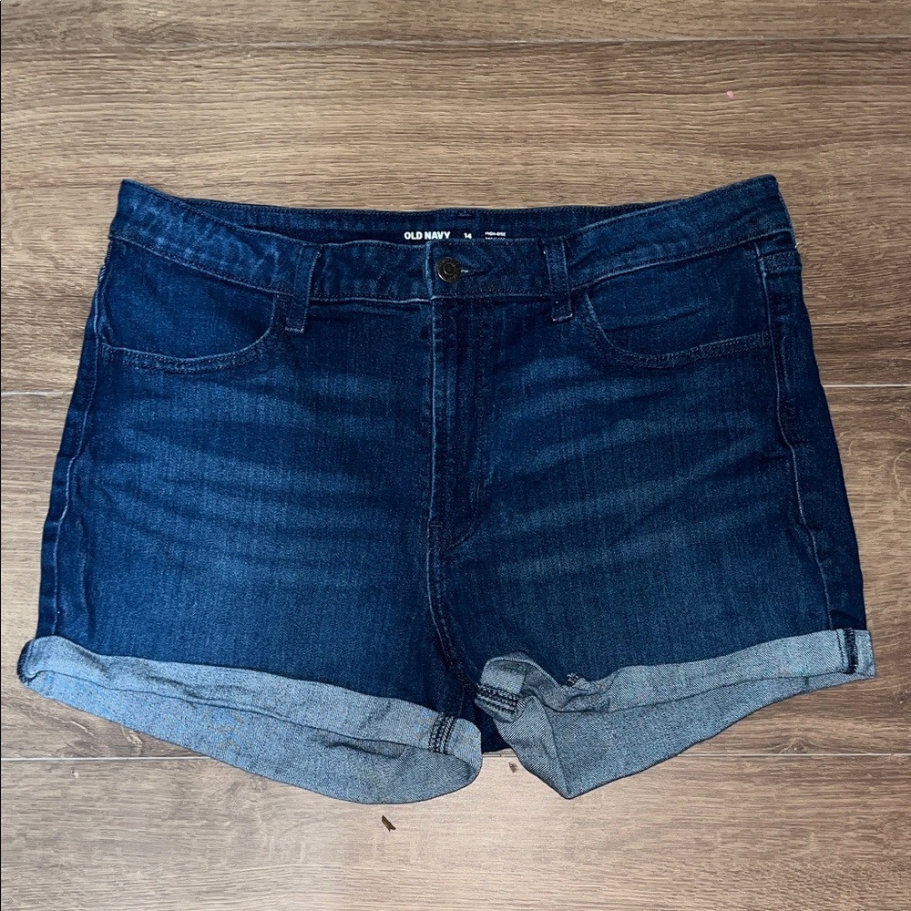 Old Navy Women's Deep Blue Jean Shorts